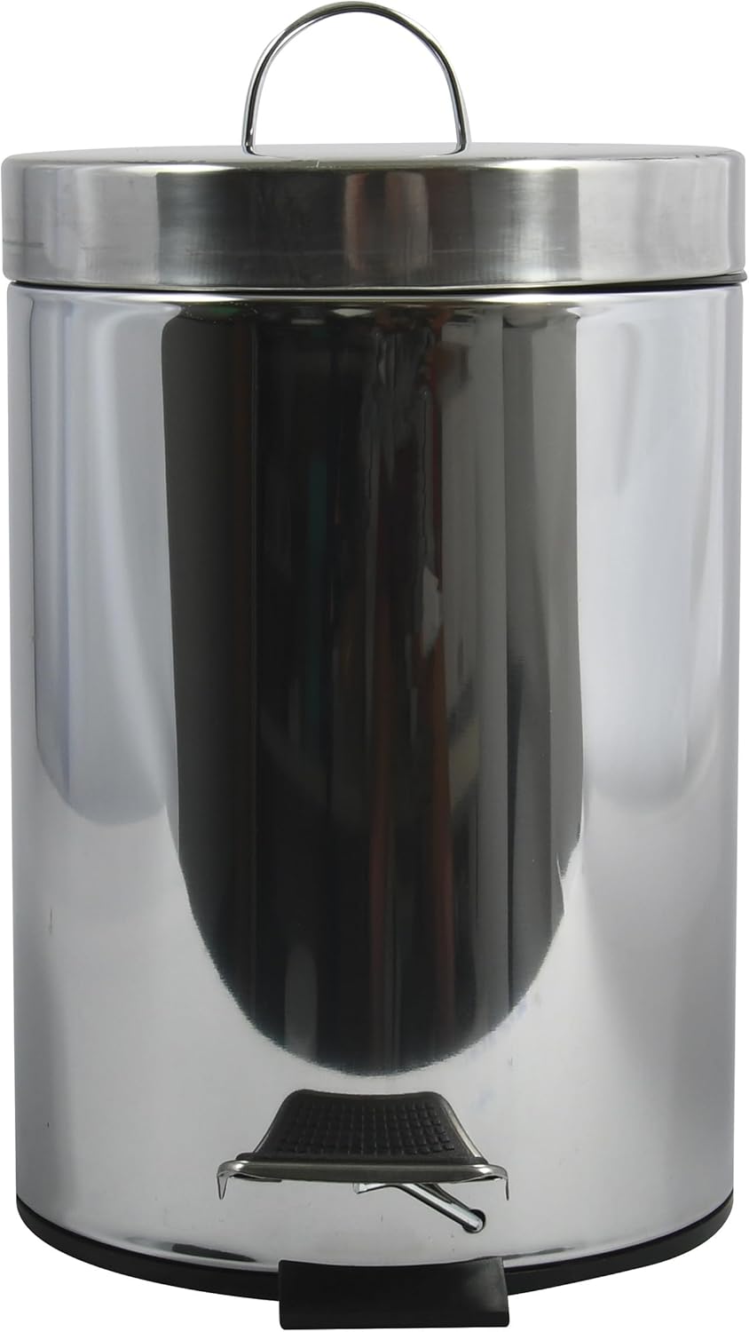 MSV 30 L Treteimer, Edelstahl rostfrei, Polypropylen, Plateado, 2 cm