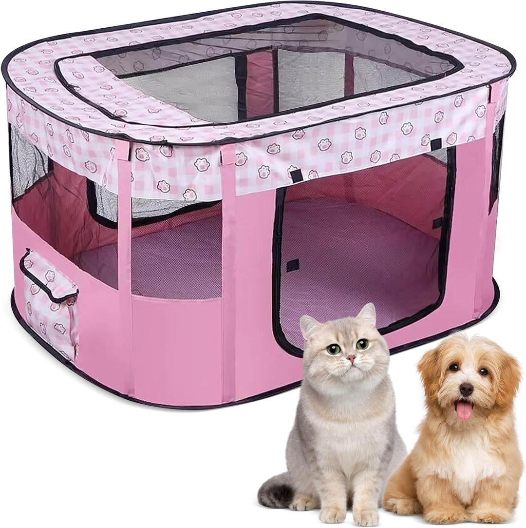 Welpenlaufstall Tierlaufstall, Faltbarer Haustierzaun, Welpenauslauf Rechteckiges Zelt, Welpenlaufst