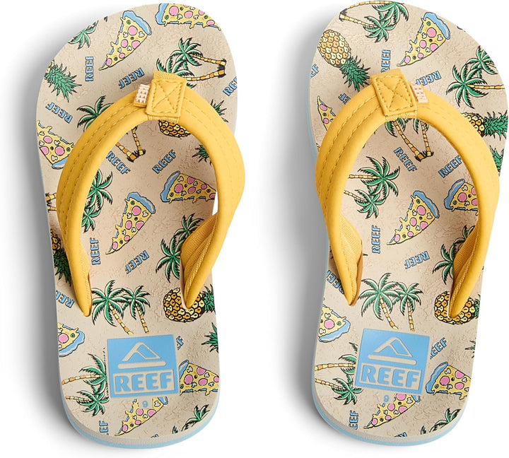 Reef AHI Grey Skulls R2345GSL Jungen Sandalen 1 Big Kid Hawaiian Pizza, 1 Big Kid Hawaiian Pizza