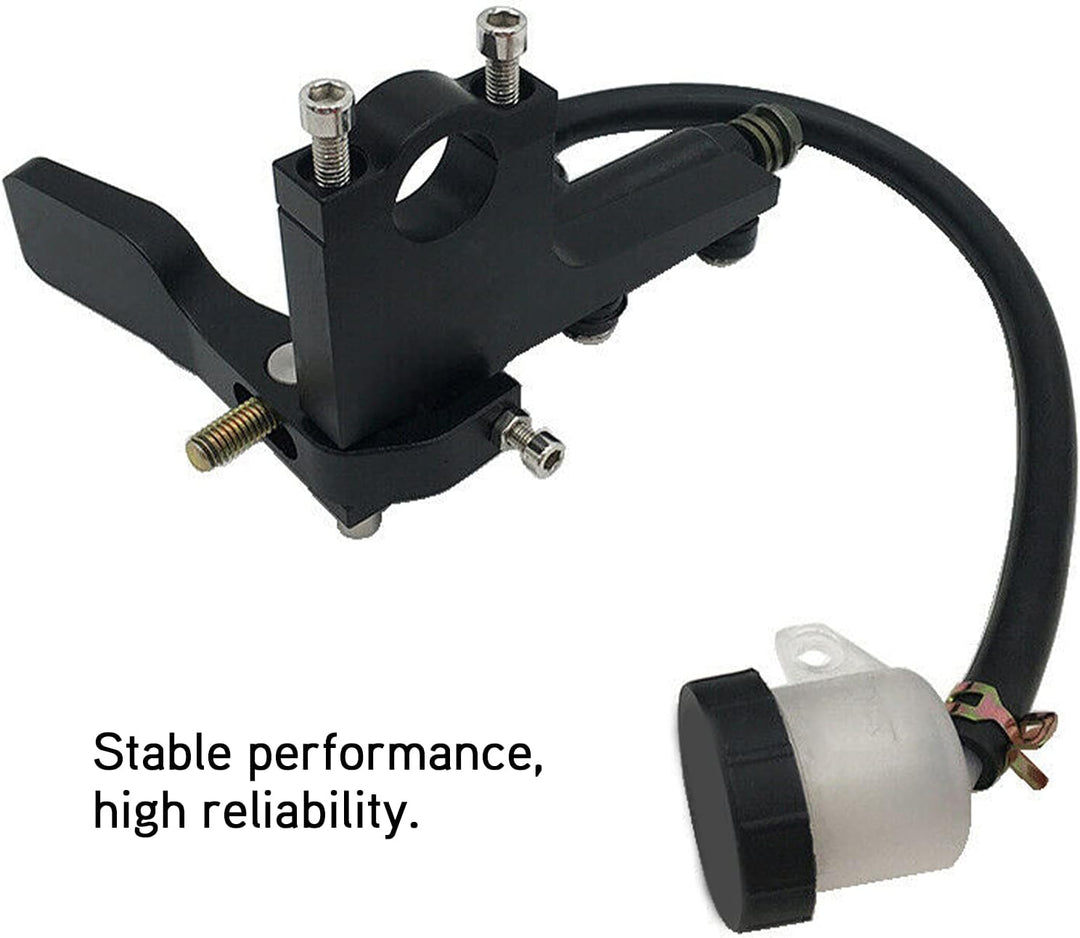 Yctze Aluminiumlegierung Bremspumpe 7 / 8in Motorradkupplung Daumenbremshebel Hintere Hauptpumpe Zyl