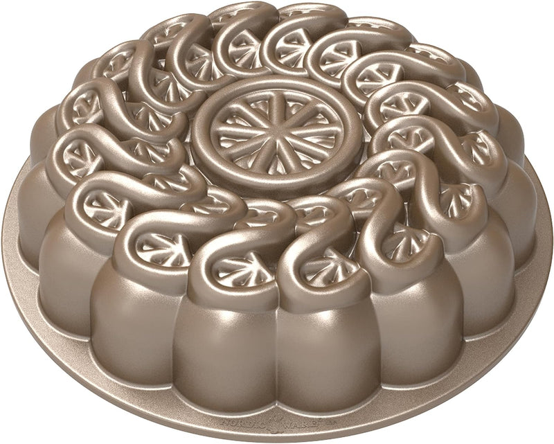 Nordic Ware Citrus Twist Pfanne, 8 Tassen, Toffee