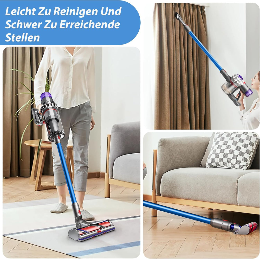 Dyson Verlängerungsrohr mit 2-in-1 Sauber Bürsten, Teleskoprohr mit 2 Stück Filtern für V7, V8, V10,
