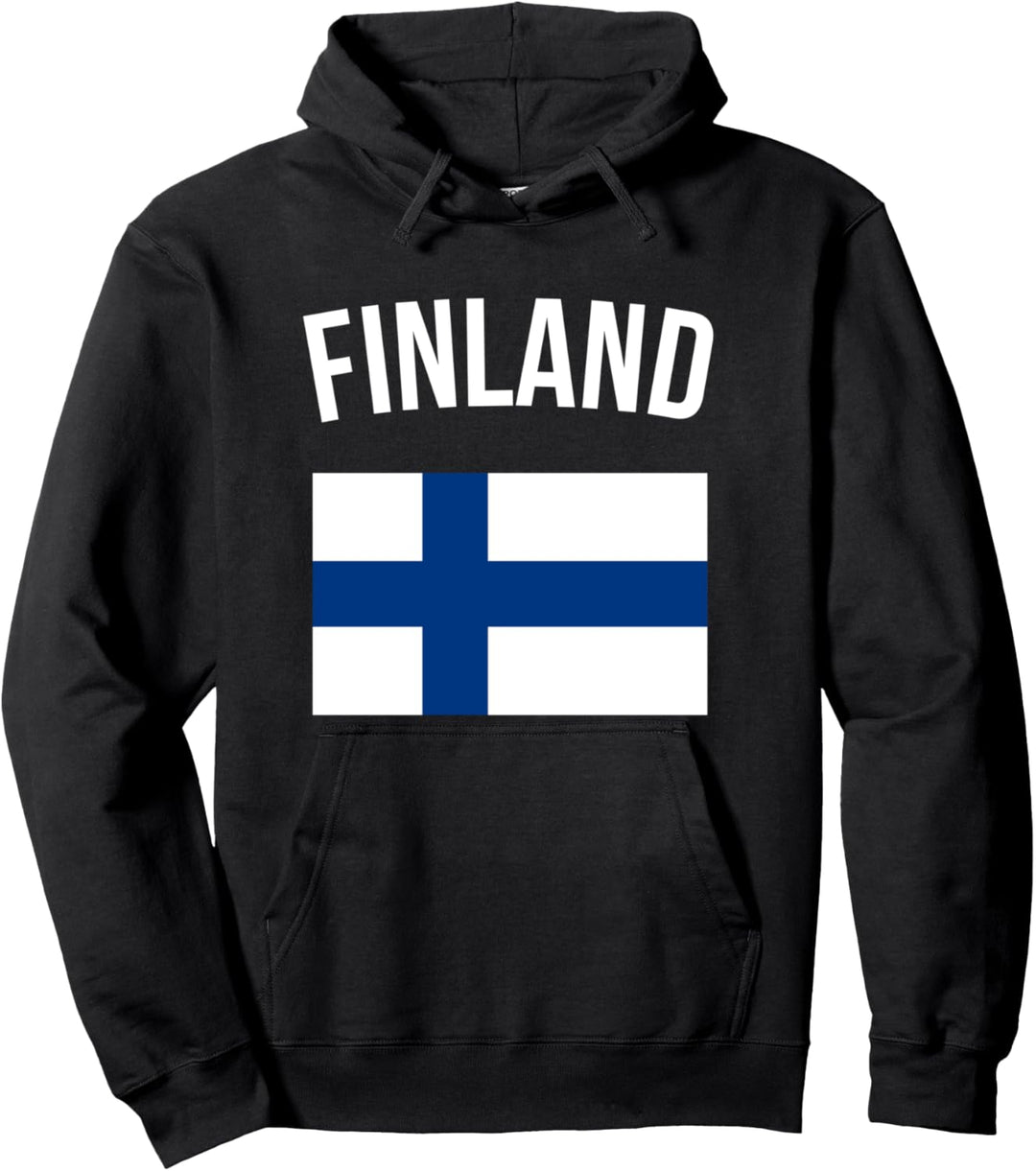 Finland Flag Finnish Hoodie Finland Hooded Sweatshirt Pullover Hoodie