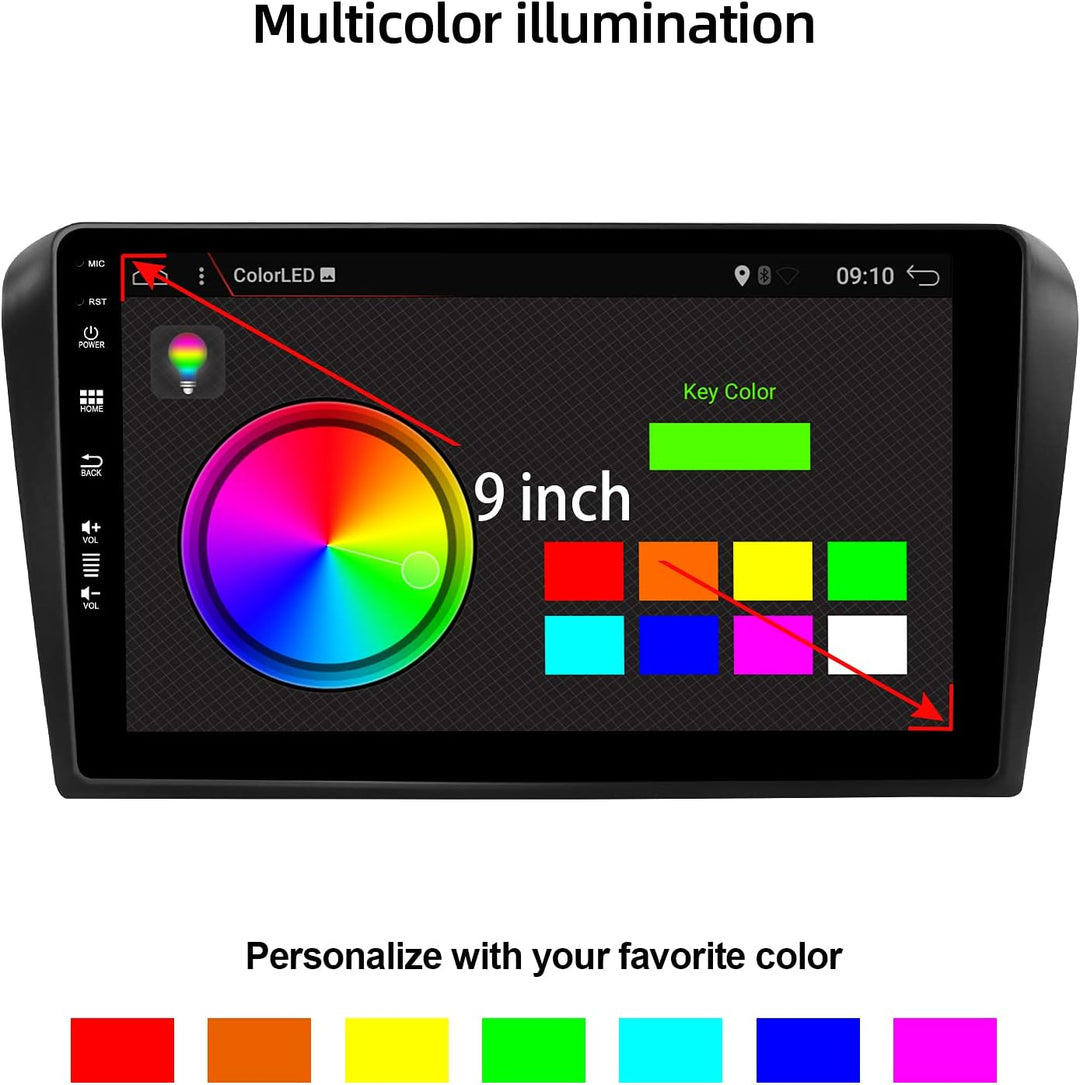 JOYX PX6 Android 12 Autoradio Passt für Mazda 3 (2006-2012) - [4G+64G] - Rückfahrkamera KOSTENLOS -