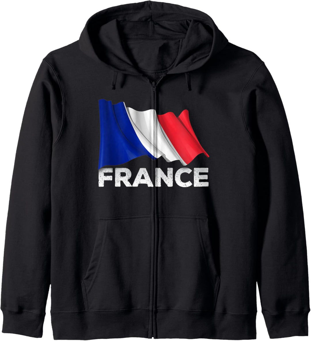 France T-Shirt French Flag Kapuzenjacke