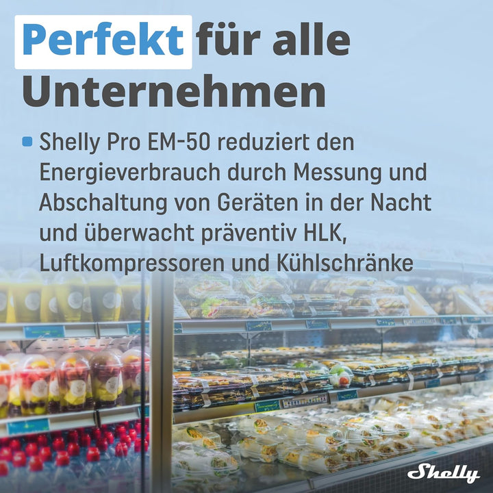 Shelly Pro EM 50A - WLAN & LAN Smart Energiezähler, 2 Kanäle auf 1 Phase, 2A Potentialfreie Kontakte