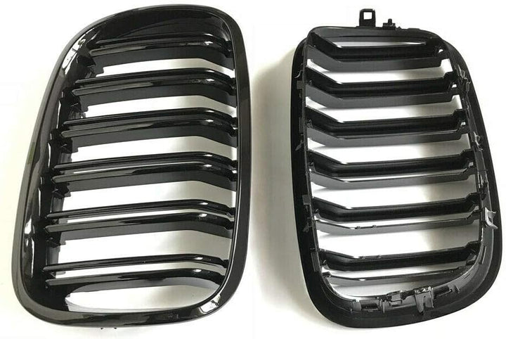 Kühlergrill für E70 E71 X5 X6 07–13, glänzend, Schwarz, 1 Paar
