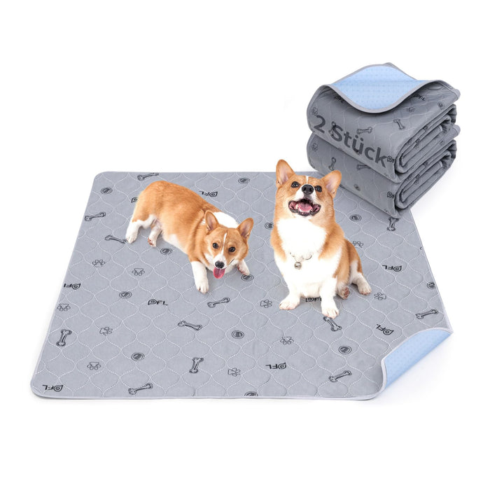 PICK FOR LIFE 2 Stück sehr saugfähige PIPI-Matten für Hunde, 80 * 92cm wasserdicht und waschbar Pupp