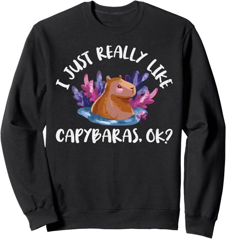 Ich Mag Capybaras Einfach Sehr, Ok Capibara Lovers Pet Owner Sweatshirt