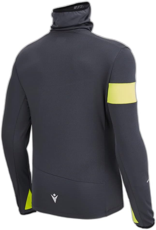 Macron Herren Run FCC Edgar High Neck Top Man Mgry/Nyel Laufshirt M Grau-gelb, M Grau-gelb