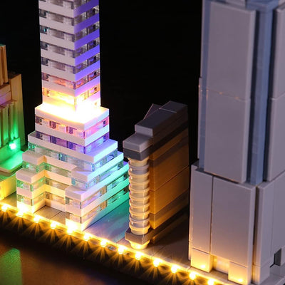 BrickBling LED-Beleuchtung für Lego 21028 Architecture New York City Sammelbausatz (kein Lego-Modell