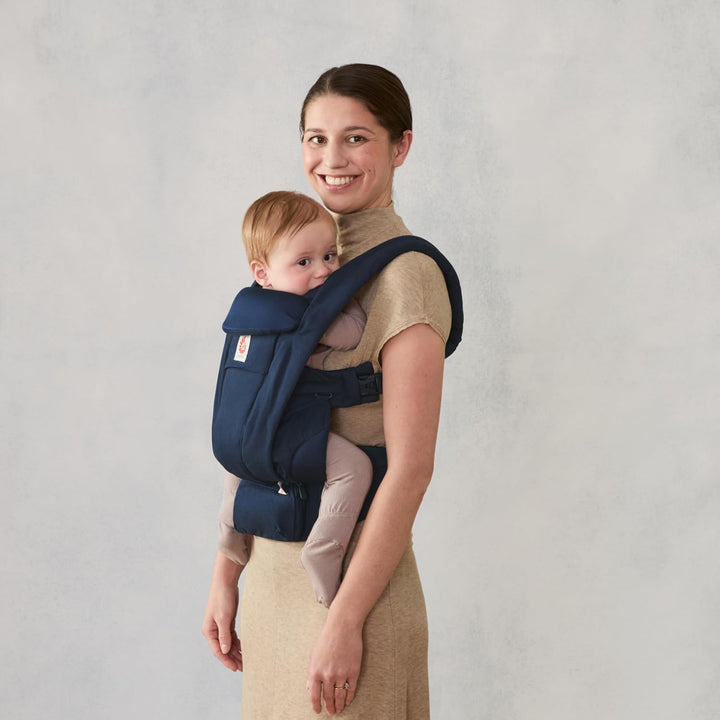Ergobaby Omni Deluxe All-in-One Babytrage für Neugeborene ab Geburt bis 20kg, Ergonomische 4-Positio