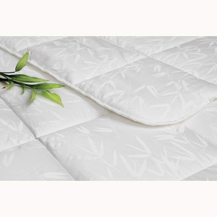 Tiara Bambus Baumwolle Blumenmuster 100% Baumwolle Steppdecke, Weiss, Doppel (195 x 215 cm)