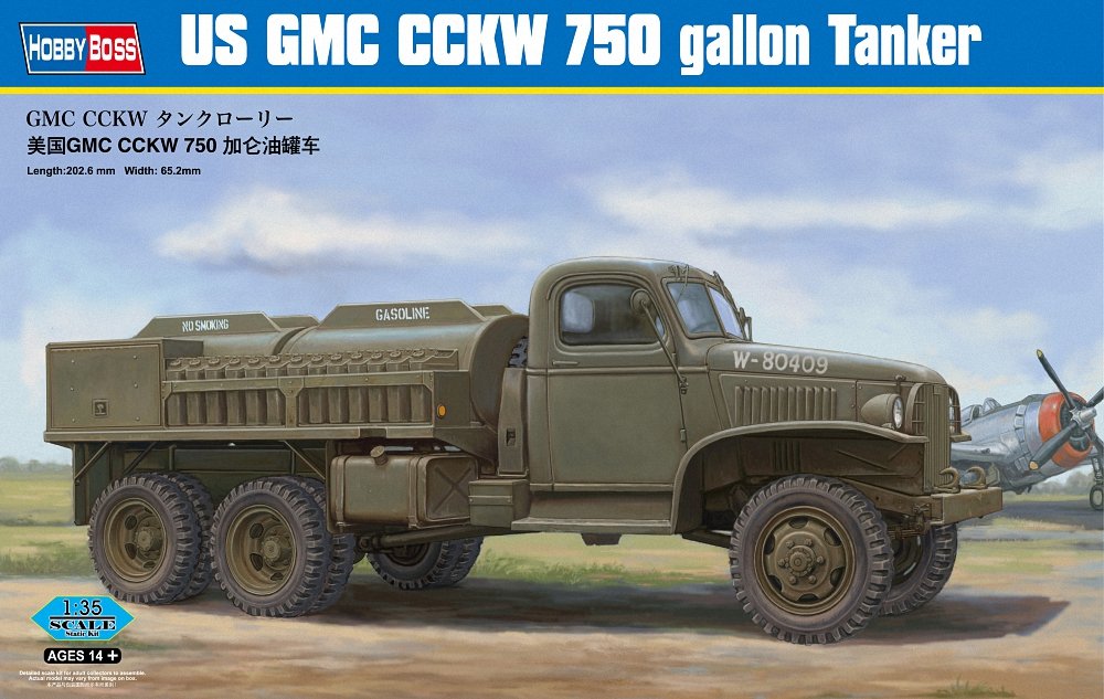 Hobby Boss 83830 Modellbausatz US GMC CCKW 750 gallon Tanker Version