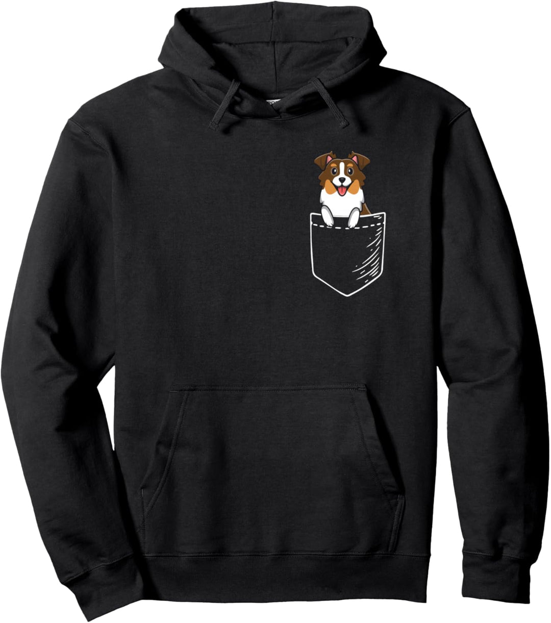 Red Australian Shepherd Pullover Hoodie