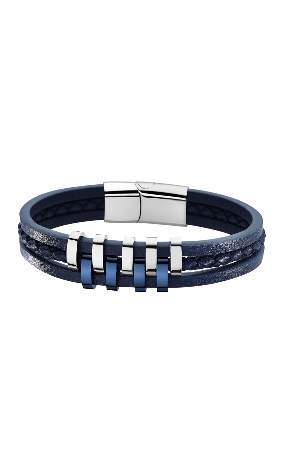 Lotus Style Bracelet Homme Cuir & Acier LS1838-2/2