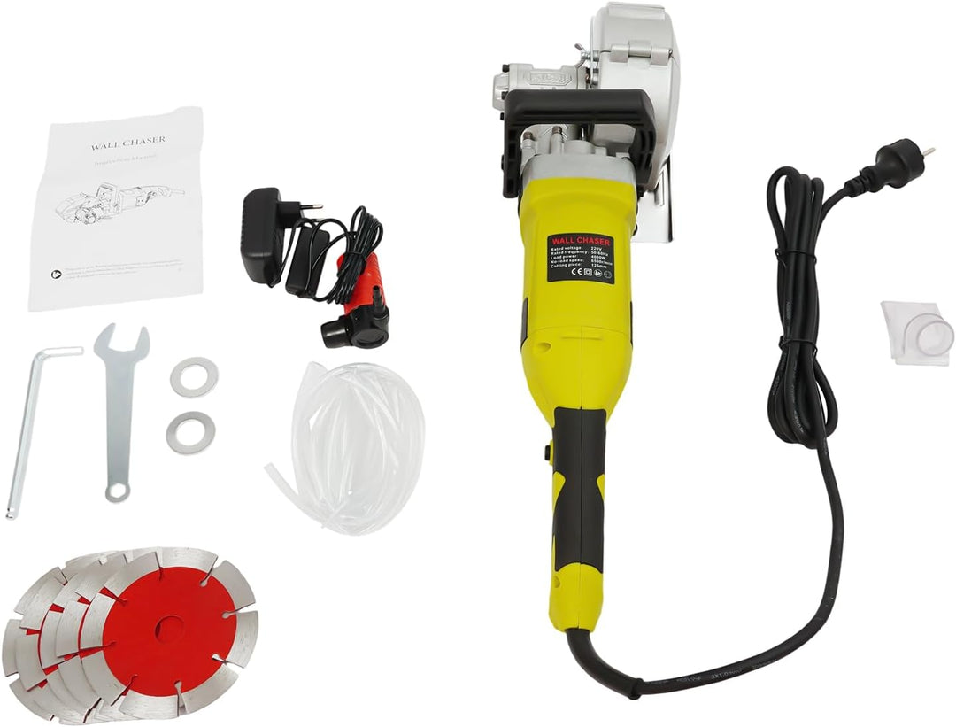 Profi Elektrische Mauernutfräse, Schlitzfräse, Elektrische Wandschneider Wall Chaser Nutfräser 4000W