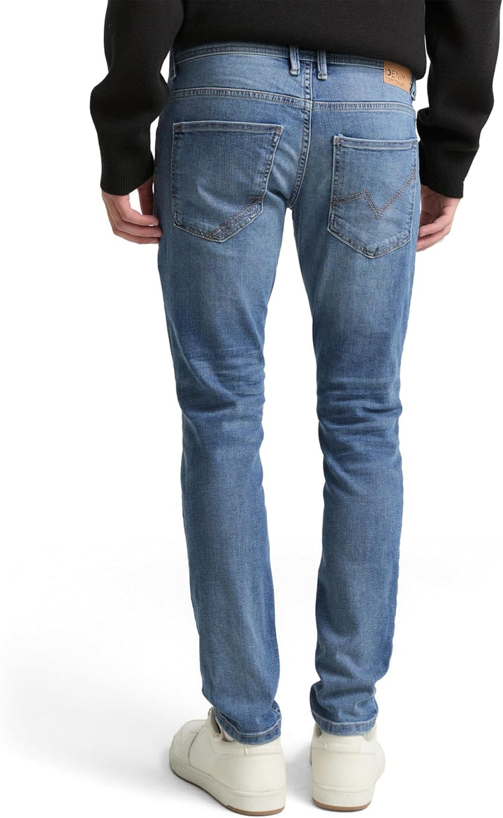 TOM TAILOR Denim Herren Skinny Culver Jeans aus Bio-Baumwolle 28W / 32L 10118 - Used Light Stone Blu