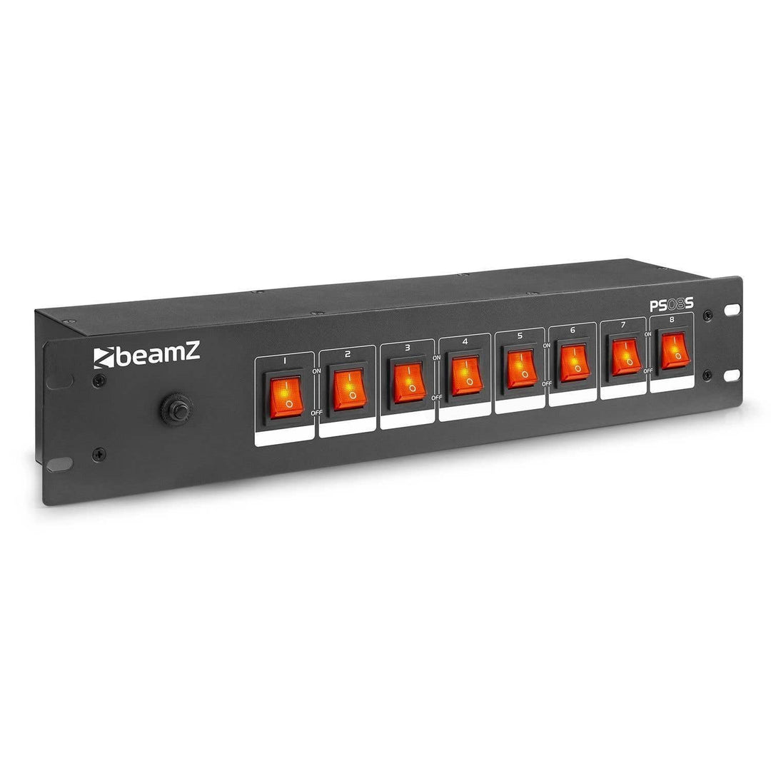 BeamZ PS08S DJ Schalter, Switch für8 lichteffekte en discolampen - 15A max.