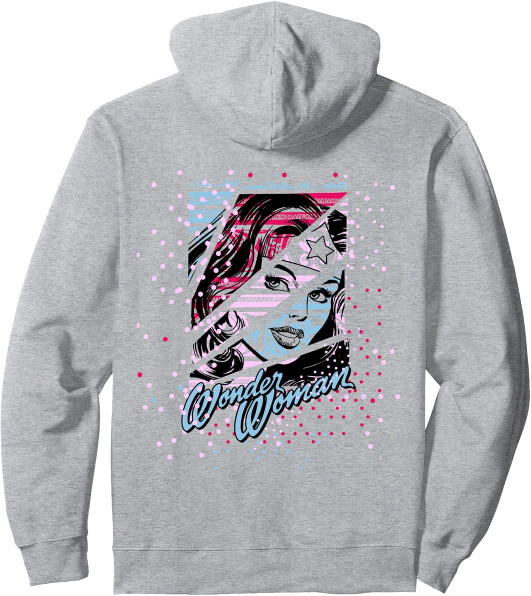 DC Wonder Woman-Mode Warhol Pullover Hoodie