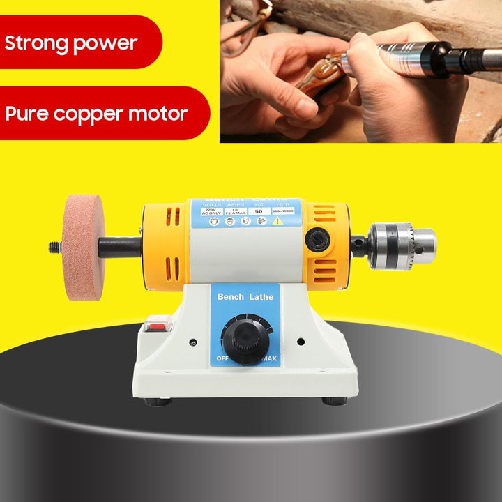 Steinpoliermaschine Tischpolierer, Edelstein-Polierschleifmaschine 220V 320W, Elektrisch Steinschlei