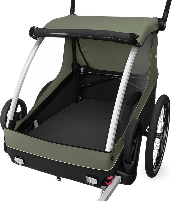 Thule Courier Kinder- Und Hundefahrradanhänger Vintage Green, One-Size