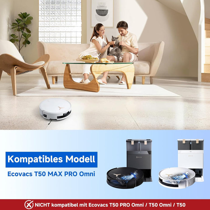 T50 Max Zubehör für Ecovacs Deebot, T50 Max Pro Omni/T50 Max Pro/T50 Max Pro Omni Gen2, Nicht für T5