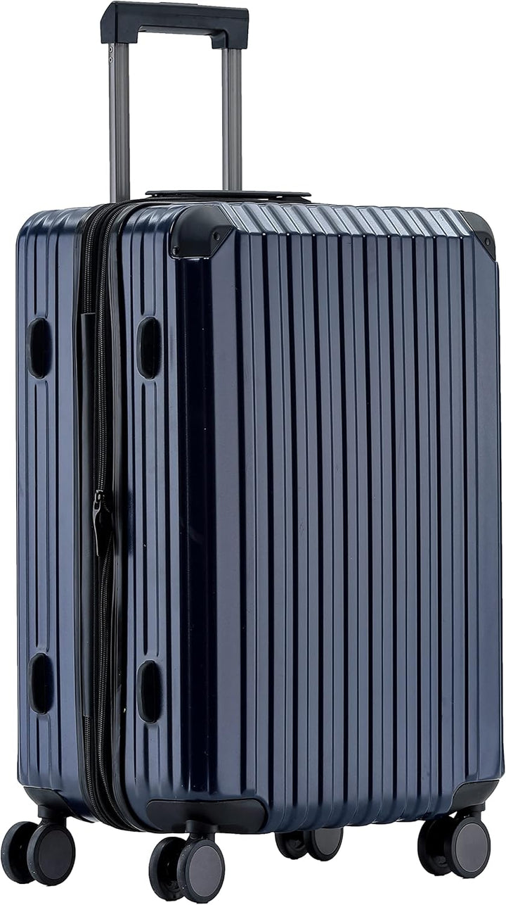 M816 TSA-Schloss, Dehnungsfuge, Teleskopgriff, Reisekoffer mit 4 Rollen, Hartschale, Mittle 65cm, Du