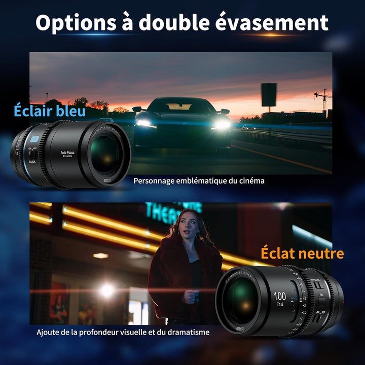 SIRUI Astra 100mm T1.8 1,33X Anamorphes Prime Objektiv, Vollformat Autofokus Cine-Objektiv mit gross