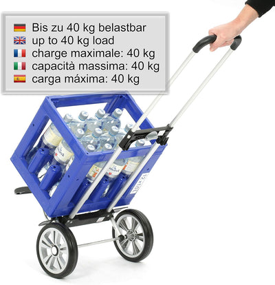 ANDERSEN Einkaufstrolley - Alu Star Shopper Tamo anthrazit 51 L Reflektor,Thermo, Aluminium, höhenve