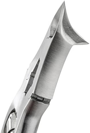 REMOS Pedikürzange mit Übersetzung für dicke Nägel, Schneide mit zwei Spitzen, Edelstahl, Länge 12cm