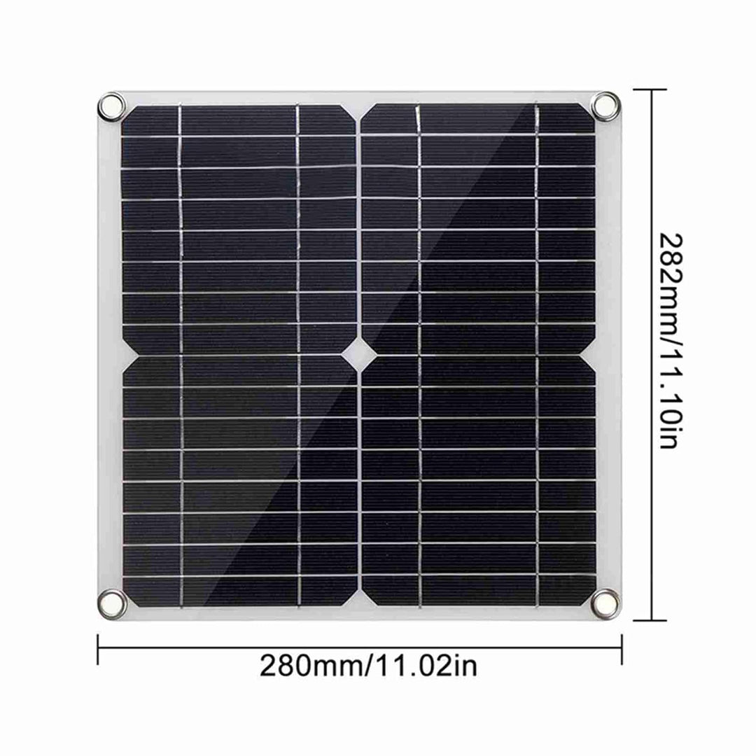 20 W 12 V Solarpanel-Set, Flexible Monokristalline Siliziumplatine, PV-Laderegler, Geeignet für Auto