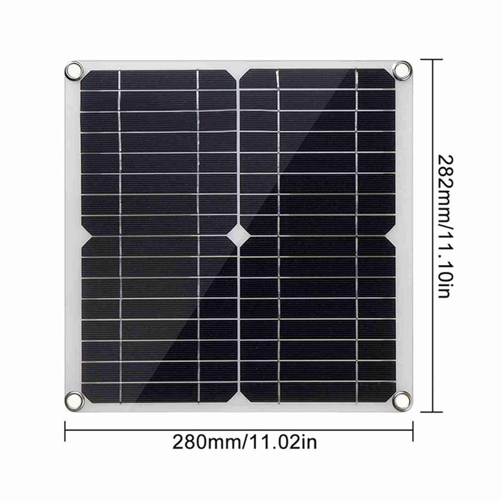 20 W 12 V Solarpanel-Set, Flexible Monokristalline Siliziumplatine, PV-Laderegler, Geeignet für Auto