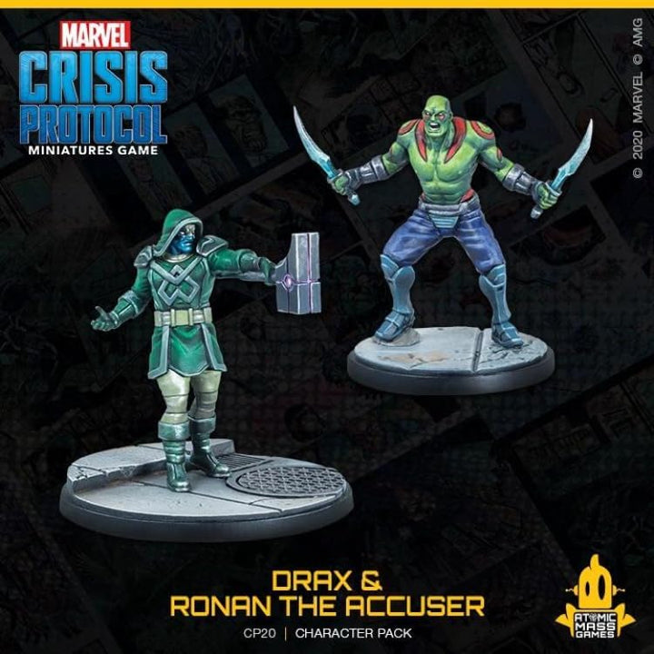 Atomic Mass Games , Marvel Crisis Protocol: Character Pack: Drax and Ronan The Accuser, Miniatures G