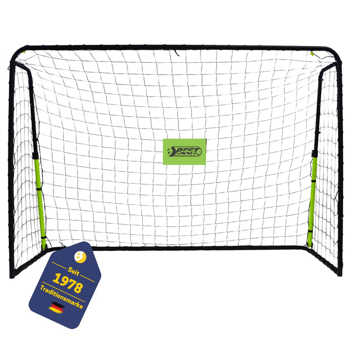 Best Sporting Fussballtor Rebound 213 x 153 x 76 cm I Fussball Tor mit Netz &amp; Rückprallwand I Reboun