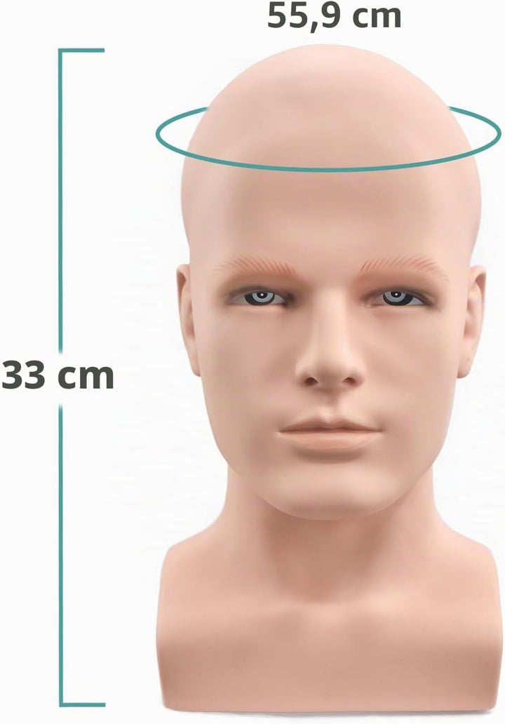 Mannequin-Kopf, weiblich, professioneller Kosmetologie-Trainingskopf, Puppenkopf für Perückenherstel