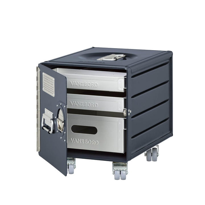 Rollcontainer mit Schubladen, Metallschrank, mobiler Aktenschrank, Schubladenschrank, Industrial Möb