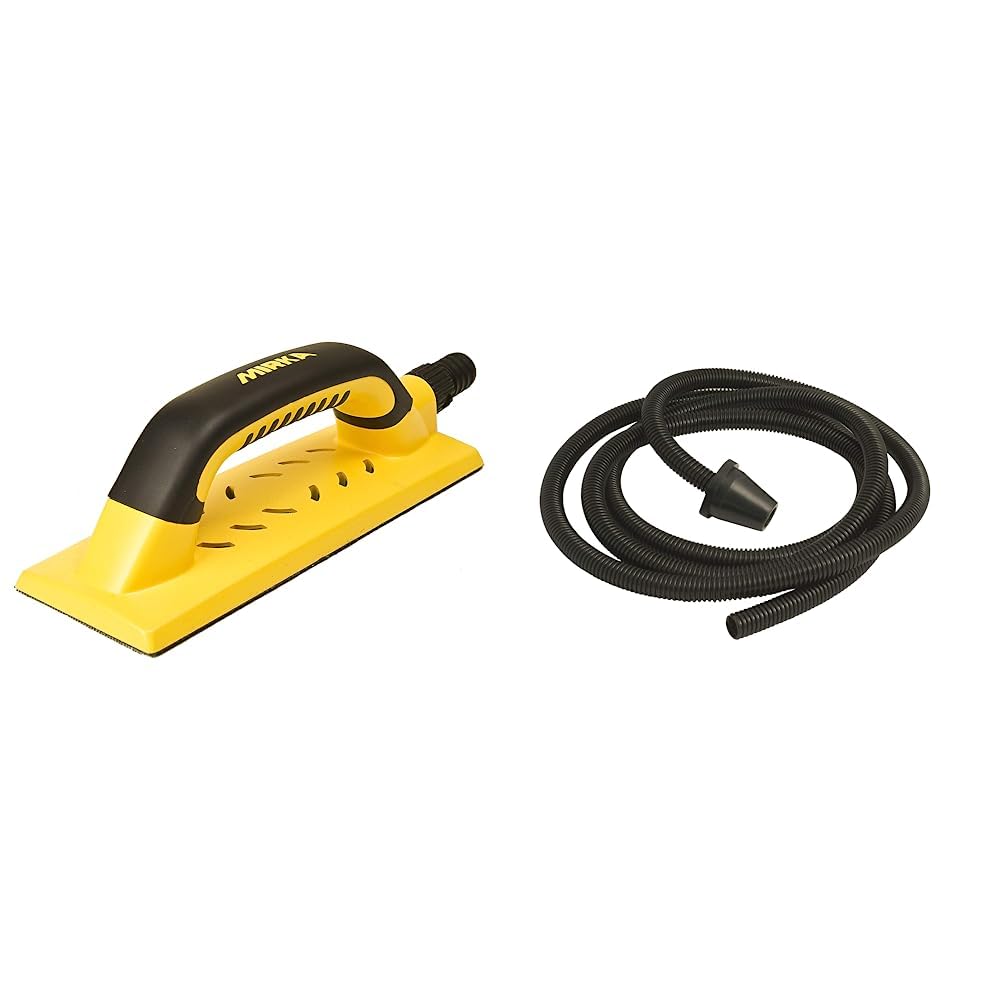 Mirka Handy Handschleifer mit Klett und Absaugung für 80x230mm Schleifstreifen &amp; Absaugschlauch 4m x