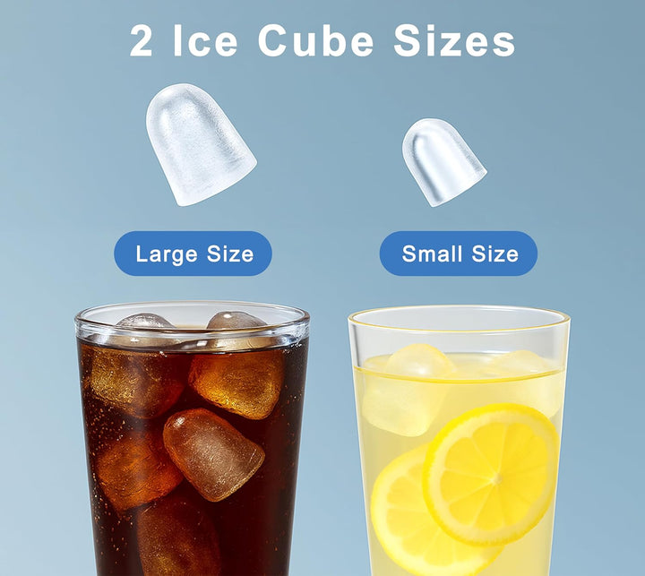 iTOMA Tisch-Eismaschine, 2 Grössen von Kugel-Eiswürfeln, 1,3-Liter-Eismaschine mit Autoreinigung, mi