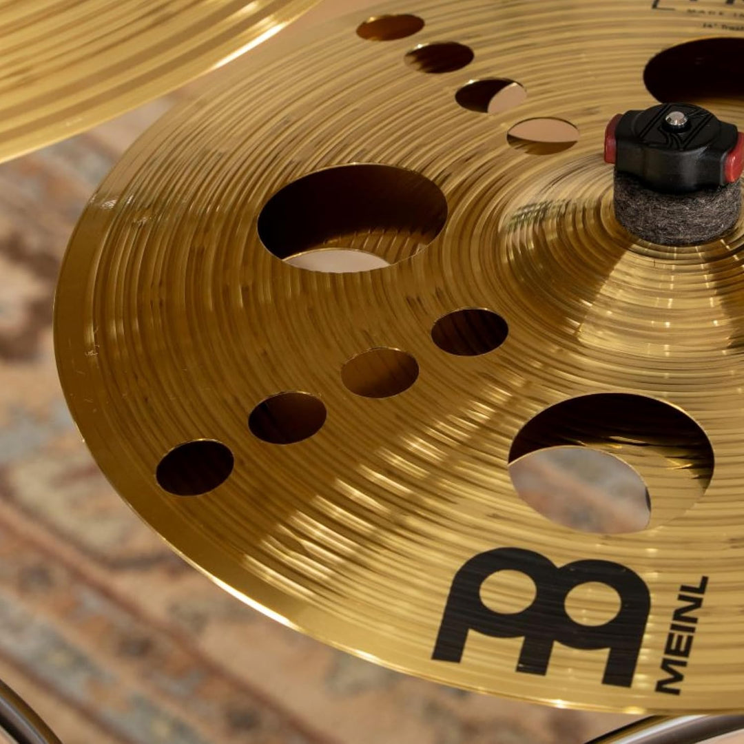 Meinl Cymbals HCS Trash Stack 14 Zoll (Video) Schlagzeug Becken (35,56cm) Messing, Traditionelles Fi