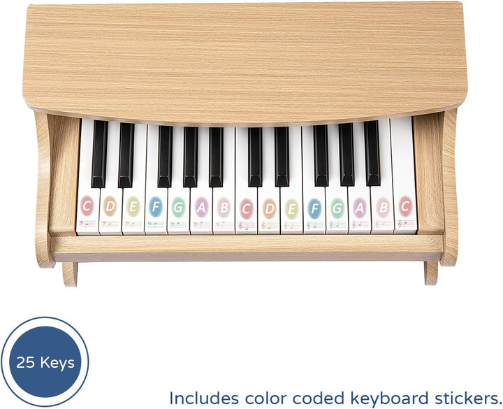 ZIPPY MAT Kinder Klavier Tastatur, 25 Tasten Digitalpiano für Kinder, Mini Musik Lerninstrument Spie