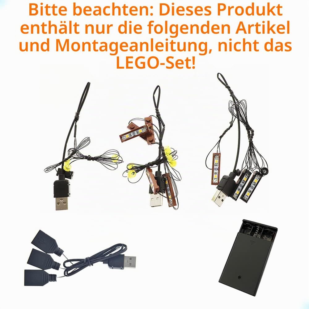 GEAMENT LED Licht-Set Kompatibel mit Lego Harry Potter Hogwarts Express - Beleuchtungsset für 76405