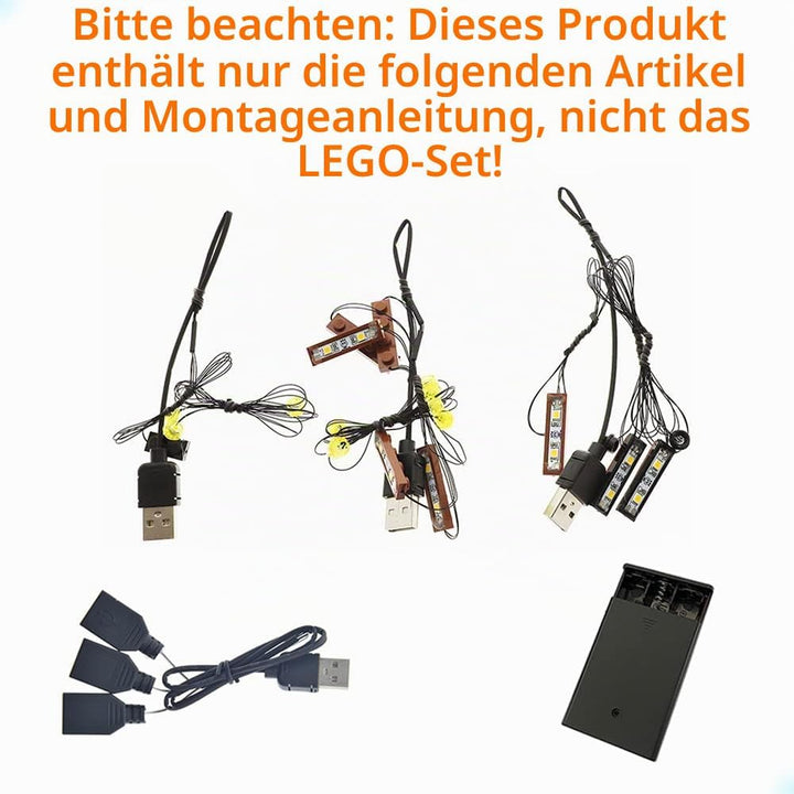 GEAMENT LED Licht-Set Kompatibel mit Lego Harry Potter Hogwarts Express - Beleuchtungsset für 76405