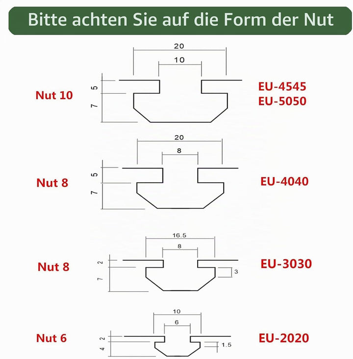 4x EYPINS Befestigungsmaterial Winkel, Aluprofil 80x80 Nut 8 Aluminium Winkelverbinder Eckwinkel Eck