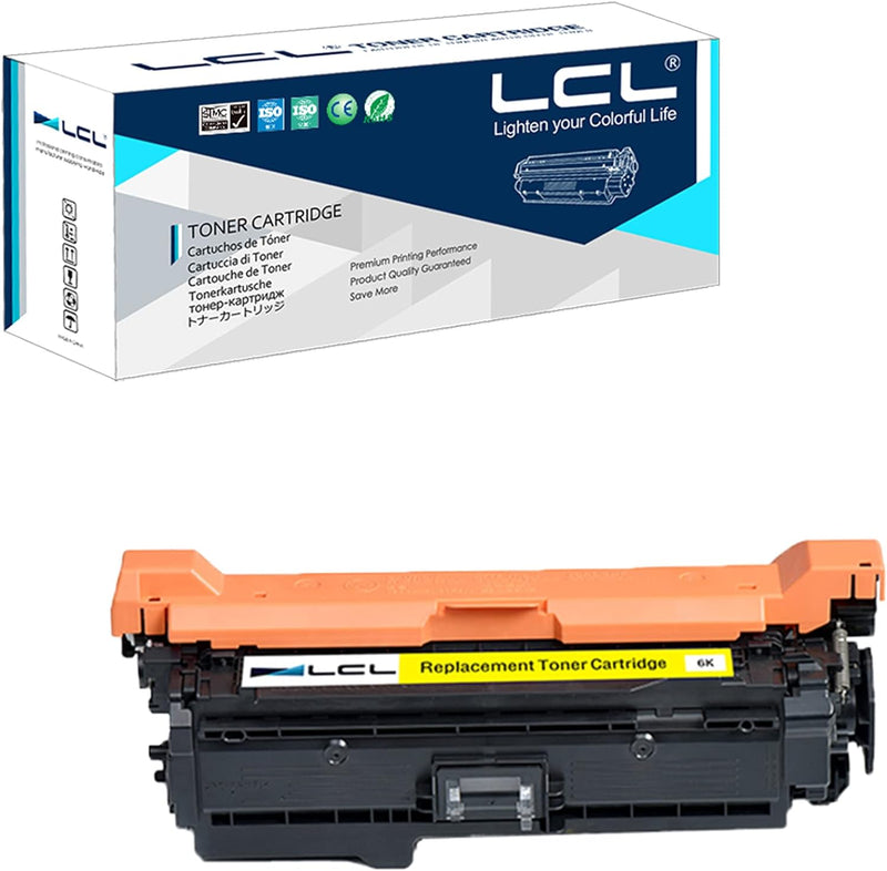 LCL Remanufactured Tonerkartusche CE402A 507A (1 Gelb) Ersatz für HP Laserjet Enterprise 500 Color M