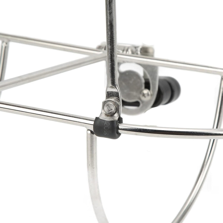 FOLOSAFENAR Boots-Fender-Rack, 2-Korb-Marine-Fender-Halter, klappbar, rostfrei, für 7-Zoll-Yacht-Fen