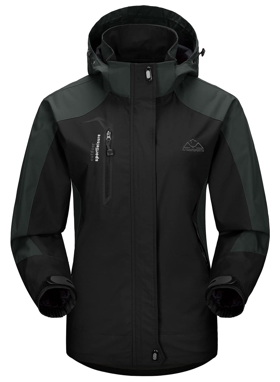 YSENTO Damen Outdoor Wanderjacke Wasserdicht Übergangsjacke Leicht Atmungsaktie Regenjacke Funktions