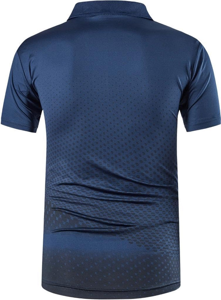 Jeansian Herren Kurzarm Passform Sport Polo Tee Shirts T-Shirts Tops Poloshirt Golf Tennis Picklebal