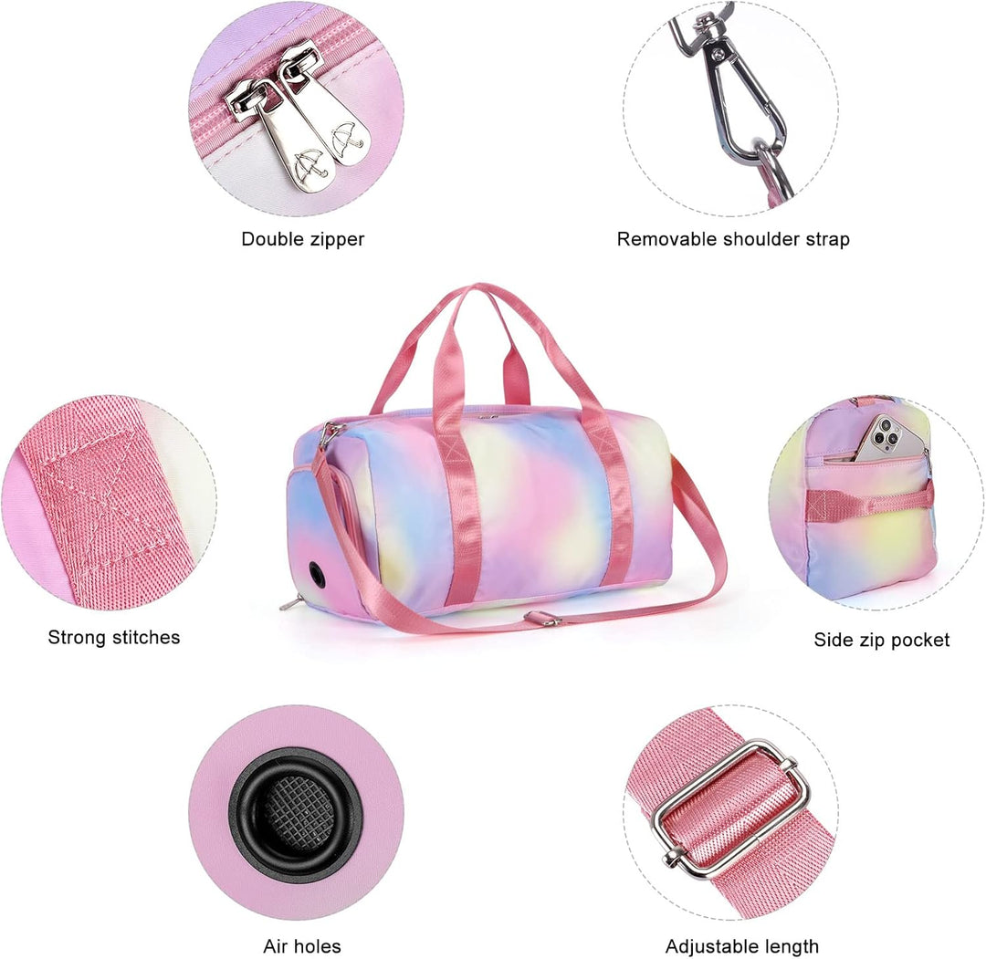 HAWEE Reisetasche Gross Herren Sporttasche Weekender Damen Faltbare Gym Bag mit Schuhfach & Nassfach