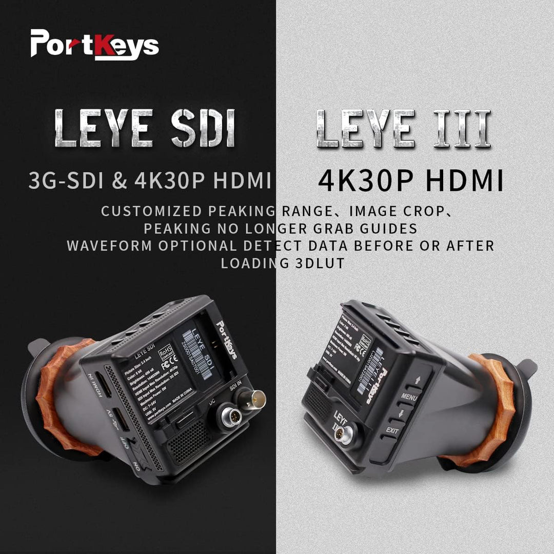 Portkeys LEYE III 4K HDMI Elektronischer Sucher 2,4-Zoll-LCD-Monitor [Unterstützung +8D~-3D Sehkraft